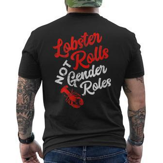 Lobster Rolls Not Gender Roles Feminist Men's T-shirt Back Print | Mazezy