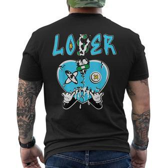 Loser Lover Heart Dripping Chunky Dunky Matching Mens Back Print T-shirt - Seseable