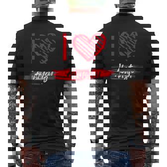 I Love Abington I Heart Abington Men's T-shirt Back Print | Mazezy