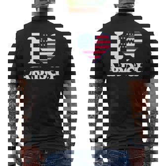 I Love Ardoch I Heart Ardoch Men's T-shirt Back Print | Mazezy