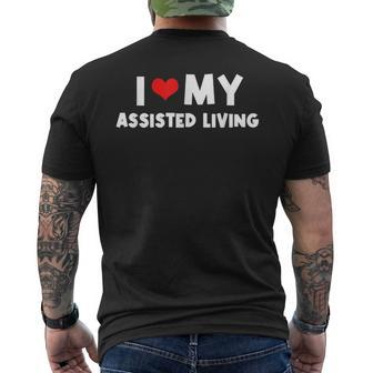 I Love Assisted Living National Assisted Living Week Men's T-shirt Back Print | Mazezy UK