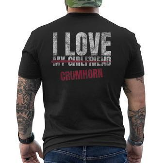 I Love Crumhorn Musical Instrument Music Musical Men's T-shirt Back Print | Mazezy