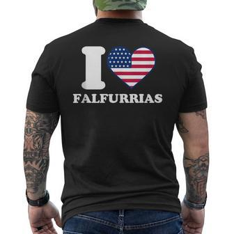 I Love Falfurrias I Heart Falfurrias Men's T-shirt Back Print | Mazezy
