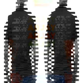 Love Heart Arjay Grunge Vintage Style Black Arjay Men's T-shirt Back Print | Mazezy