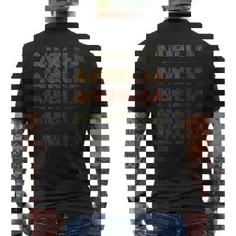 Love Heart Aurelia GrungeVintage Style Black Aurelia Men's T-shirt Back Print | Mazezy