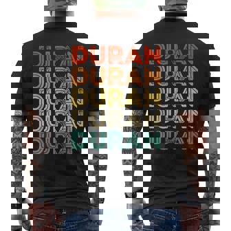 Love Heart Duran Vintage Style Black Duran Men's T-shirt Back Print | Mazezy