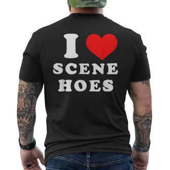 I Love Scene Hoes Mens Back Print T-shirt - Seseable