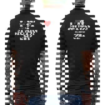 I Love My Situationship I Heart My Situationship Men's T-shirt Back Print - Thegiftio