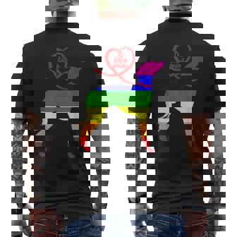 Love Wins Italian Greyhound Lgbt Pride Mens Back Print T-shirt | Mazezy