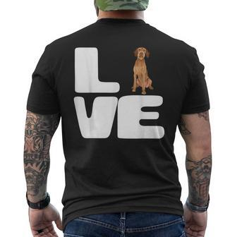 Love My Wirehaired Vizsla Dog Lover Men's T-shirt Back Print | Mazezy