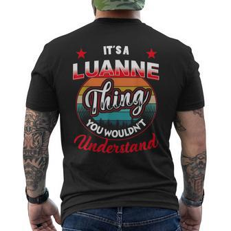 Luanne Name Its A Luanne Thing Mens Back Print T-shirt | Mazezy CA