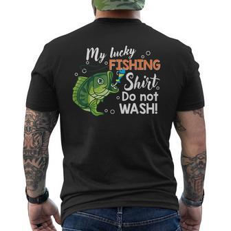 Lucky Fishing- Bass Fish Kids Youth Boy Men Women Funny  Gifts For Fish Lovers Funny Gifts Mens Back Print T-shirt