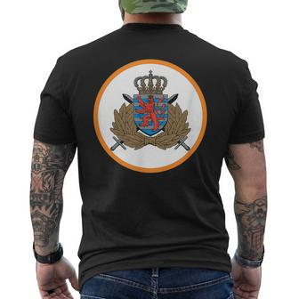 Luxembourg Army Men's Back Print T-shirt | Mazezy
