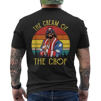 Macho-The Cream Of The Crop Wrestling Funny Retro Vintage Mens Back Print T-shirt - Seseable