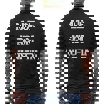 Made From Nuttin Mens Back Print T-shirt | Mazezy