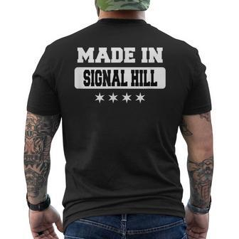 Made In Signal Hill Men's T-shirt Back Print | Mazezy