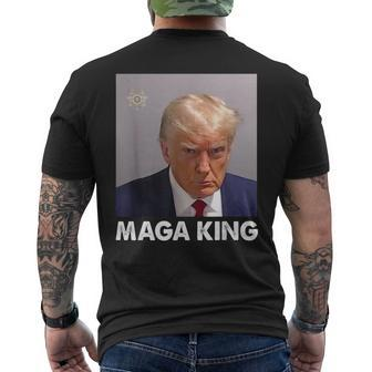 Maga King Trump Never Surrender Men's T-shirt Back Print | Mazezy
