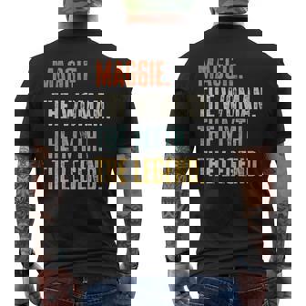 Maggie The Best Woman Myth Legend Best Name Maggie Men's Back Print T-shirt | Mazezy