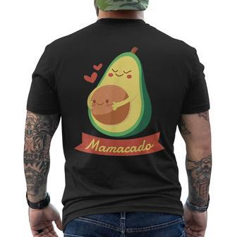 Mamacado Pregnant Mom Avocado Pregnancy Women Gifts Mens Back Print T-shirt | Mazezy CA