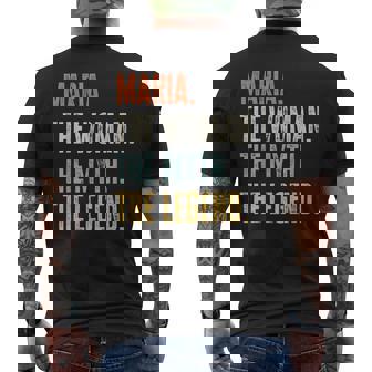 Maria The Best Woman Myth Legend Best Name Maria Men's Back Print T-shirt | Mazezy