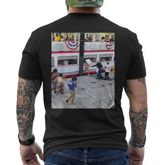 A Mass Brawl Breaks Out On Alabama Trendy Men's T-shirt Back Print | Mazezy
