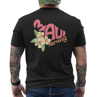 Maui Hawaii Strong Distressed Look Hawaii Men's T-shirt Back Print - Seseable