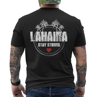 Maui Hawaii Strong Maui Lahaina Men's T-shirt Back Print - Seseable