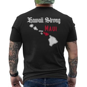 Maui Hawaii Strong Hawaii Men's T-shirt Back Print | Mazezy