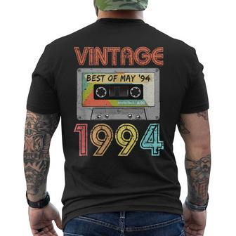 May 1994 25Th Birthday Retro Vintage 1994 Birthday Men's Back Print T-shirt | Mazezy