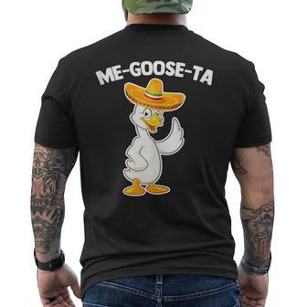 Me-Goose-Ta - Funny Saying Goose Mexican Latino Cool Spanish Mens Back Print T-shirt | Mazezy