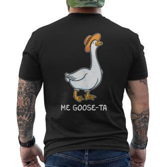 Me Goose Ta Mexican Funny Spanish Goose Pun Meme Lover Gift Mens Back Print T-shirt | Mazezy
