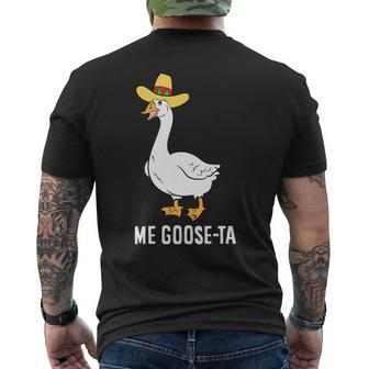 Me Goose Ta Mexican Funny Spanish Goose Pun Mens Back Print T-shirt | Mazezy