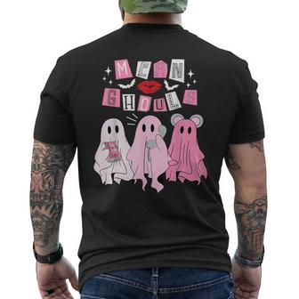 Mean Ghouls Ghost Retro Scary Halloween Trick Or Treat Men's T-shirt Back Print - Monsterry AU