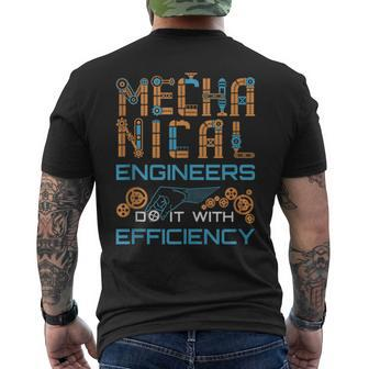 Mechanical Engineer Engineering Efficiency Quote Men's T-shirt Back Print | Mazezy DE