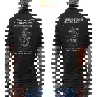 Megadad Grilling Is My Business Mens Back Print T-shirt | Mazezy