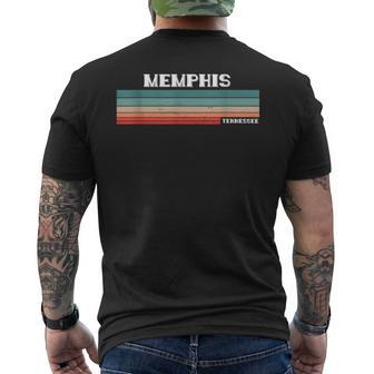 Memphis Native Funny State Flag Pride Tennessee Mens Back Print T-shirt | Mazezy