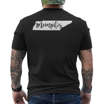 Memphis Tennessee Native Pride Home State Vintage Longsleeve Mens Back Print T-shirt | Mazezy