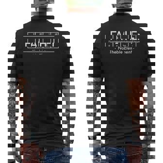Mens Father The Noble Element Dad Fathers Day Mens Back Print T-shirt - Thegiftio