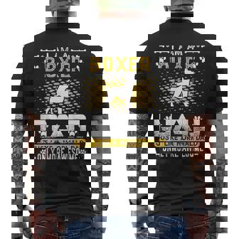 Mens Funny Boxer Dad Like A Normal Dad Only More Awesome Mens Back Print T-shirt - Thegiftio