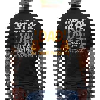 Mens Guitar Dad Like A Regular Dad But More Awesome Musician Mens Back Print T-shirt - Thegiftio UK