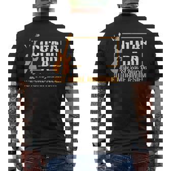 Mens Guitar Dad Like A Regular Dad But More Awesome T Mens Back Print T-shirt - Thegiftio UK