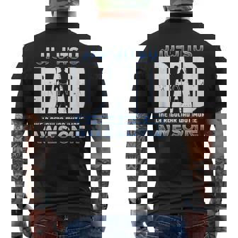 Mens Jiu Jitsu Dad Like A Regular Dad But More Awesome Mens Back Print T-shirt - Thegiftio UK