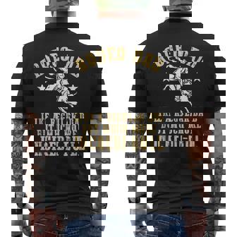 Mens Rodeo Dad Like A Regular Dad But Much More Incredi-Bull Mens Back Print T-shirt - Thegiftio