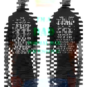 Mens Tattooed Dad Like A Normal Dad Except More Awesome Mens Back Print T-shirt - Thegiftio UK