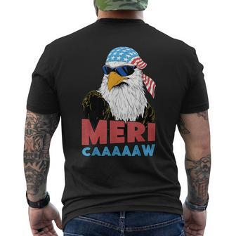 Mericaaaaaw Eagle Mullet 4Th Of July Usa American Flag Mullet Funny Gifts Mens Back Print T-shirt | Mazezy