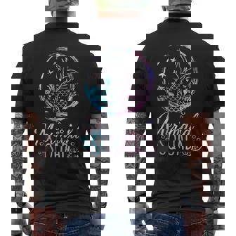 Mermaid Birthday Squad Party Matching Family Mermaid Lovers Mens Back Print T-shirt | Mazezy