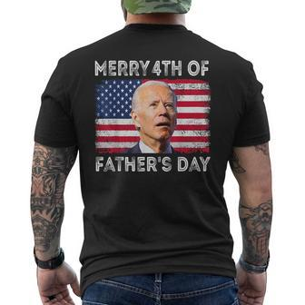 Merry 4Th Of July Fathers Day 4Th Of July Mens Back Print T-shirt | Mazezy CA
