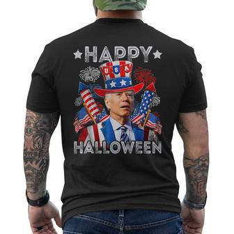 Merry 4Th Of July Fathers Day 4Th Of July Men's Crewneck Short Sleeve Back Print T-shirt - Monsterry DE