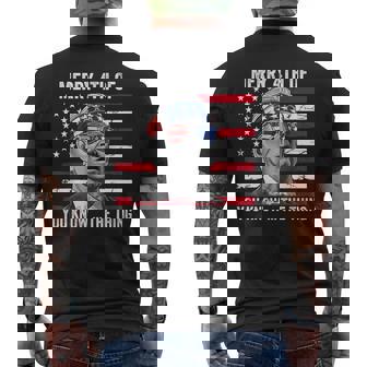 Merry 4Th Of You Know The Thing Happy 4Th Of July Memorial Men's Crewneck Short Sleeve Back Print T-shirt