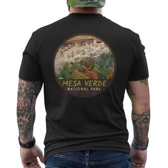 Mesa Verde National Park Adventure T Men's T-shirt Back Print | Mazezy
